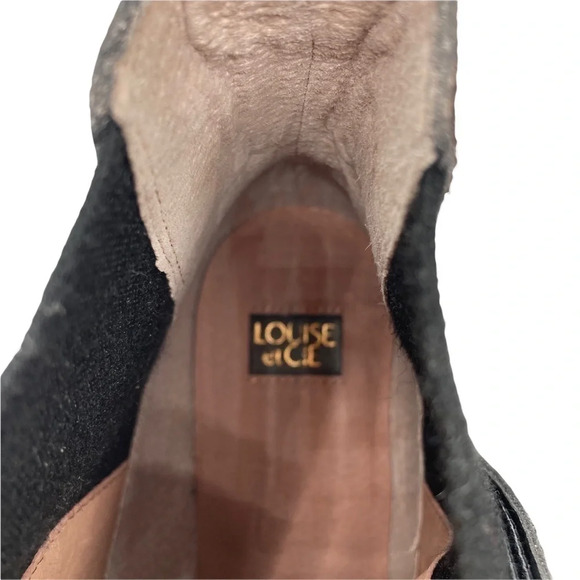 NWOT Louise et Cie  Brown Zareb Chelsea Platform Cow Hair Pull Boot Sz:7.5M - Picture 8 of 8